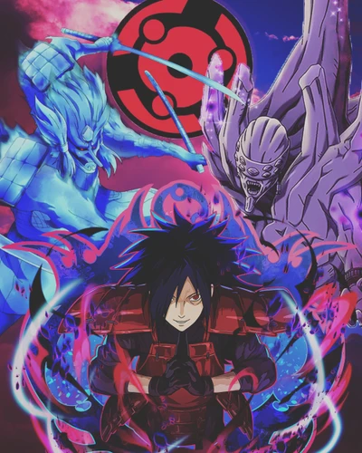 anime, kakashi, madara, manga, minato