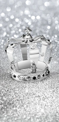 crown, crystal, glitter, pretty, silver wallpaper