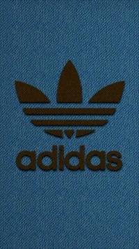 Adidas Logo on Denim Texture