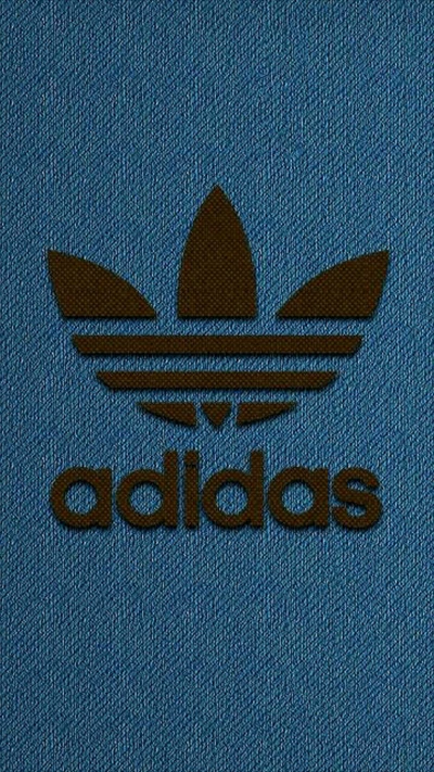 Adidas Logo on Denim Texture