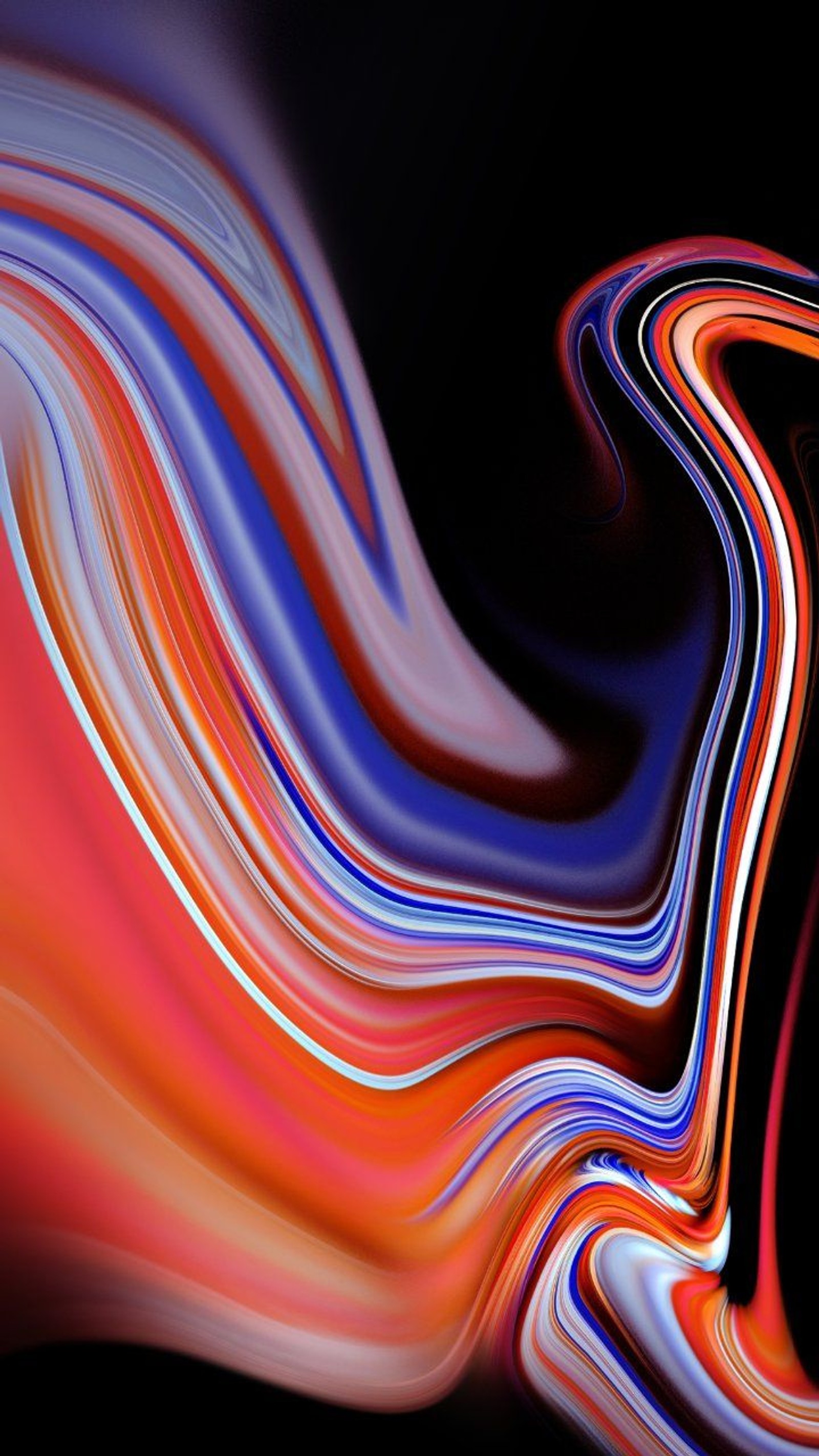 Lade schwarz, farben, kante, galaxy note 9, glaxy note Hintergrund herunter