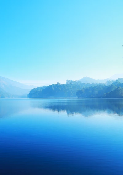 montagne, lac, iphone, pomme, lac bleu