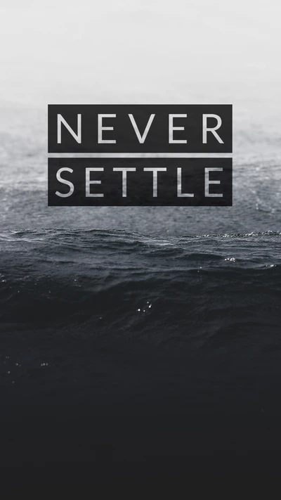 4k hintergrund, cover, niemals, never settle, neversettle