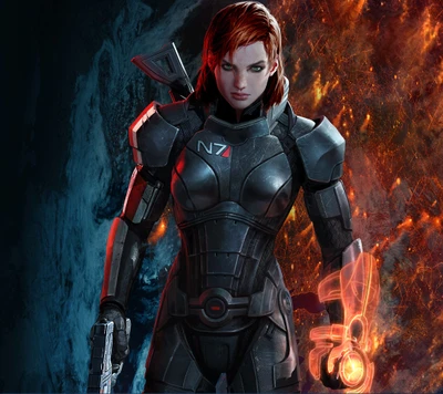 Femshep: O soldado resiliente da Terra em Mass Effect