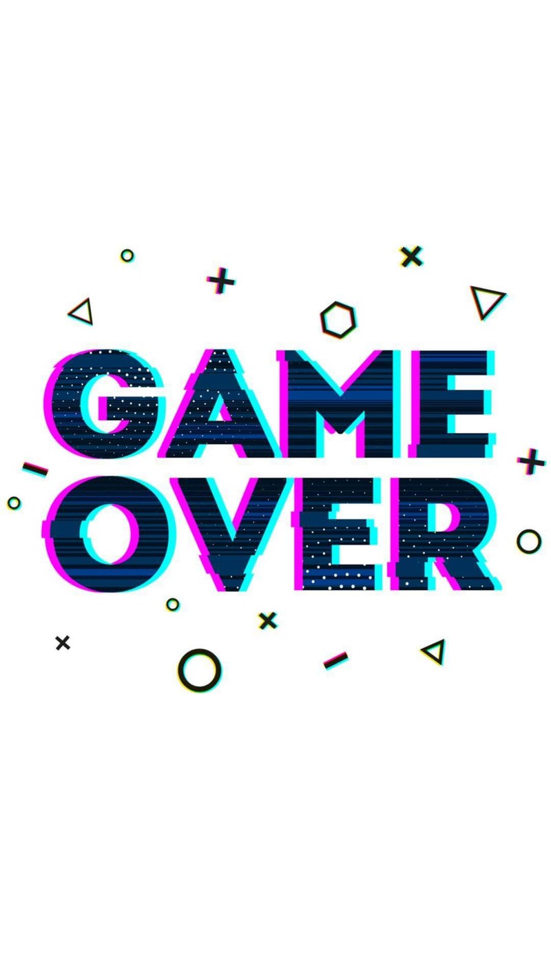 Крупный план текста "game over" с видеоигровым контроллером (конец, игра, над, ps4, видеоигры)