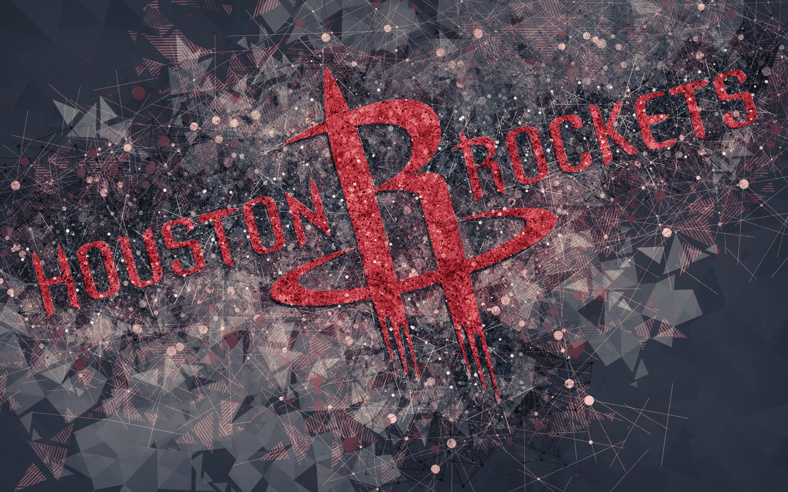 The houston rockets logo on a dark background (sports, graphics, sky, logo, carmine)