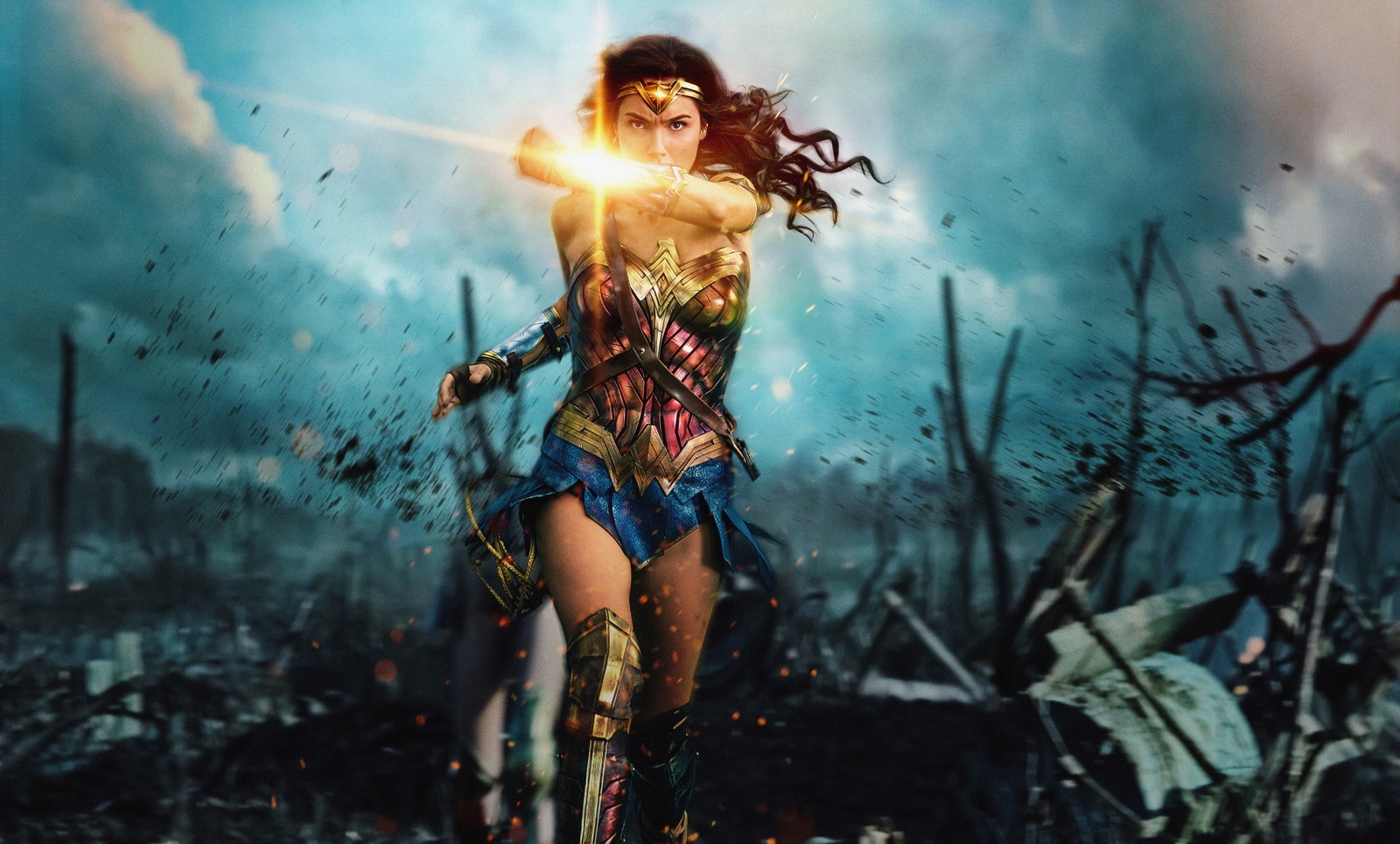 Lade wonder woman, mythologie, himmel, mädchen, superheldenfilm Hintergrund herunter