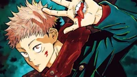 yuji itadori, jujutsu kaisen, anime, sorcery fight, 呪術廻戦 wallpaper