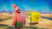 La aventura de Bob Esponja y Patricio en el desierto de "La película de Bob Esponja: Bob Esponja en fuga