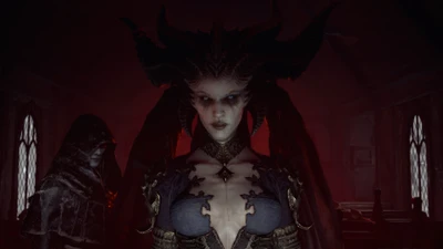 Лилит, Темная Мать, в зловещей сцене из Diablo IV