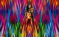 wonder woman, warner bros, psychedelic art, graphic design, colorfulness wallpaper