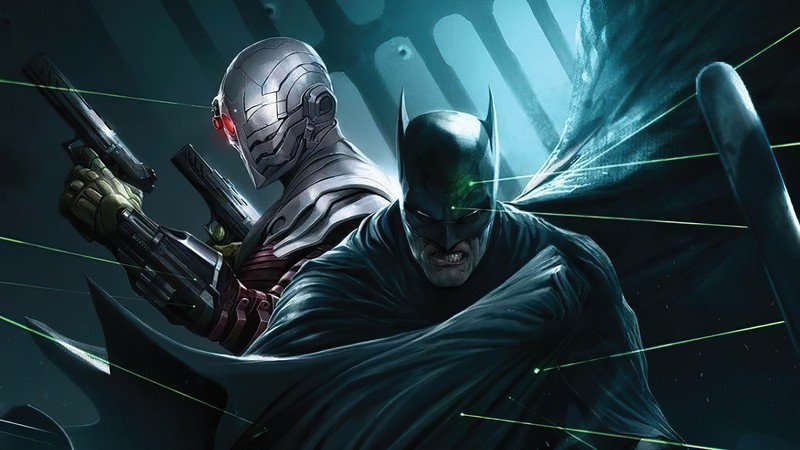 Бэтмен и зеленый фонарь (batman, смертельный удар, deathstroke, комиксы, dc comics)