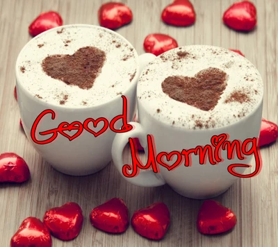 coffee, cute, heart, love, morning