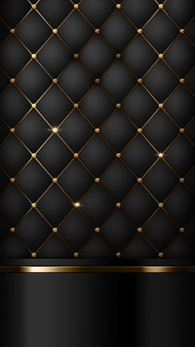 Elegant Dark Geometry with Golden Accents