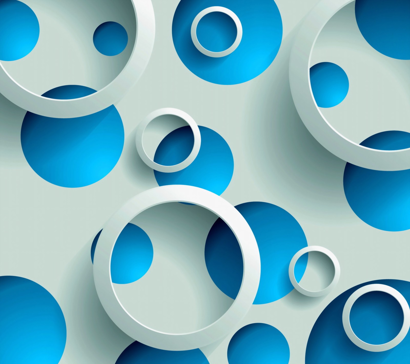 A close up of a bunch of circles on a wall (abstract, background, color, geometric)