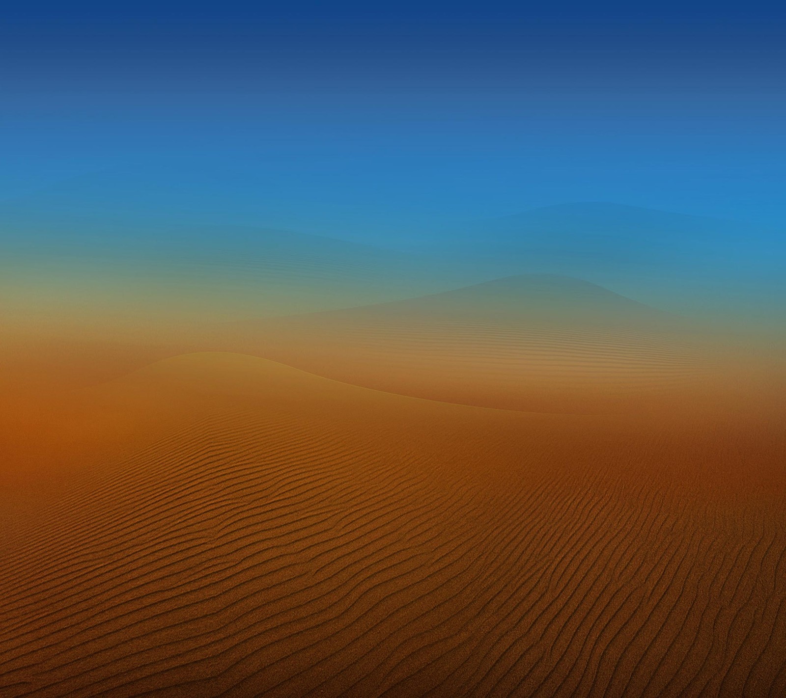 Arafed view of a desert with a mountain in the distance (android, china, default, miui, standard)