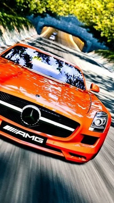 incrível, amg, carro, sls