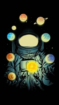 astronauta, ceu, lua wallpaper