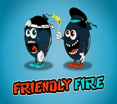 Friendly Fire: Hilarious Duo of Cartoon Bombs