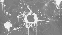 Monochrome Apple Splash Design