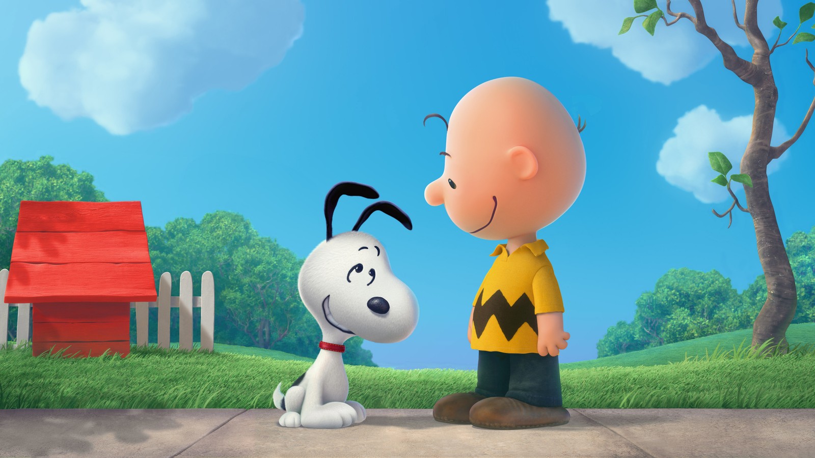 Lade snoopy, charlie brown, niedlicher cartoon, erdnüsse, filme Hintergrund herunter