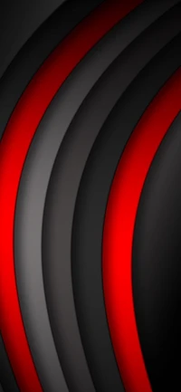 Dynamic Red and Black Curved Patterns