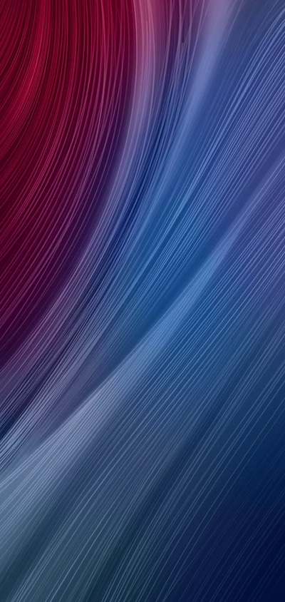 Fundo abstrato colorido com gradiente e linhas fluídas em tons de vermelho, azul, verde, roxo e magenta, inspirado pela estética vibrante do Xiaomi Redmi Note 7.