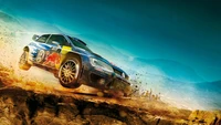 Ação dinâmica de corrida off-road em Dirt Rally