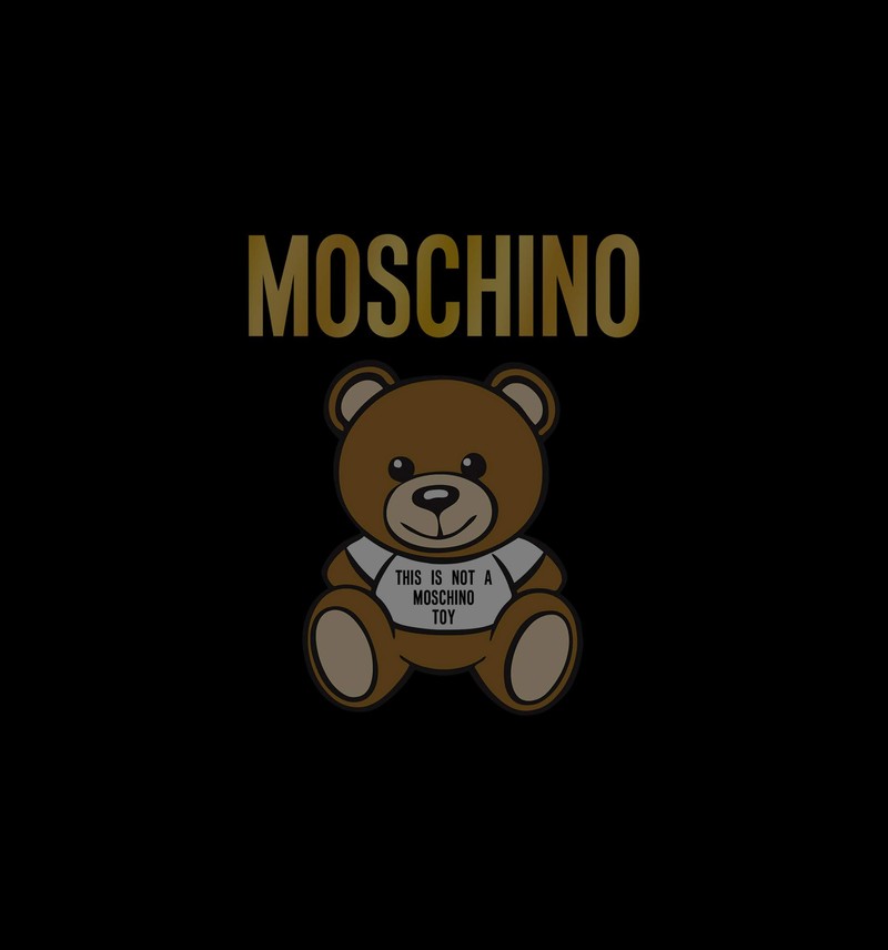 Арафед мягкая игрушка медведь с футболкой, на которой написано moschino (huawei, amoled, huawei view 20 moschino edition, москино, moschino)