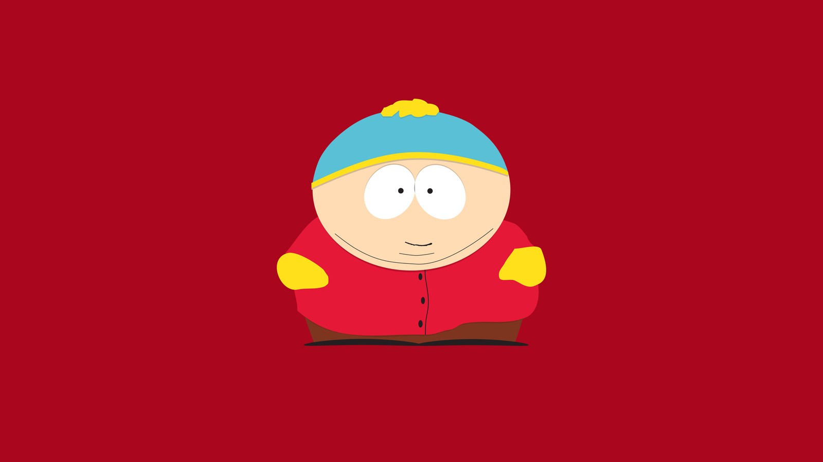 Fonds d'écran de south park fonds d'écran de south park fonds d'écran de south park (eric cartman, minimaliste, south park, 5k, fond rouge)