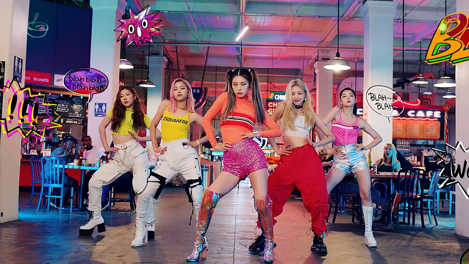 Les filles de la génération se produisent dans une vidéo de danse pour leur prochain album (itzy, kpop, chaeryeong, ryujin, yeji)