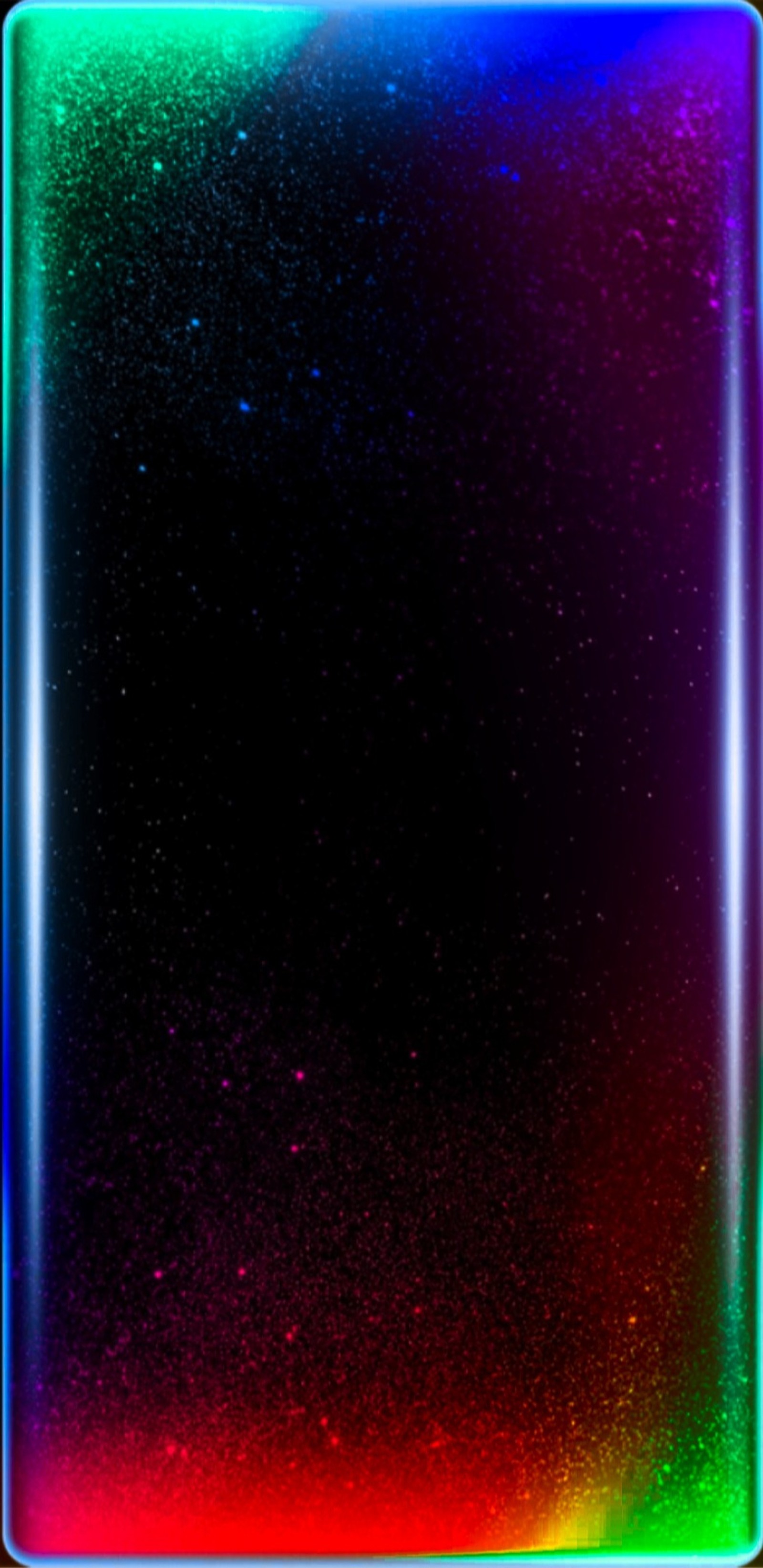 blue, edge, galaxy, green, neon Download Wallpaper