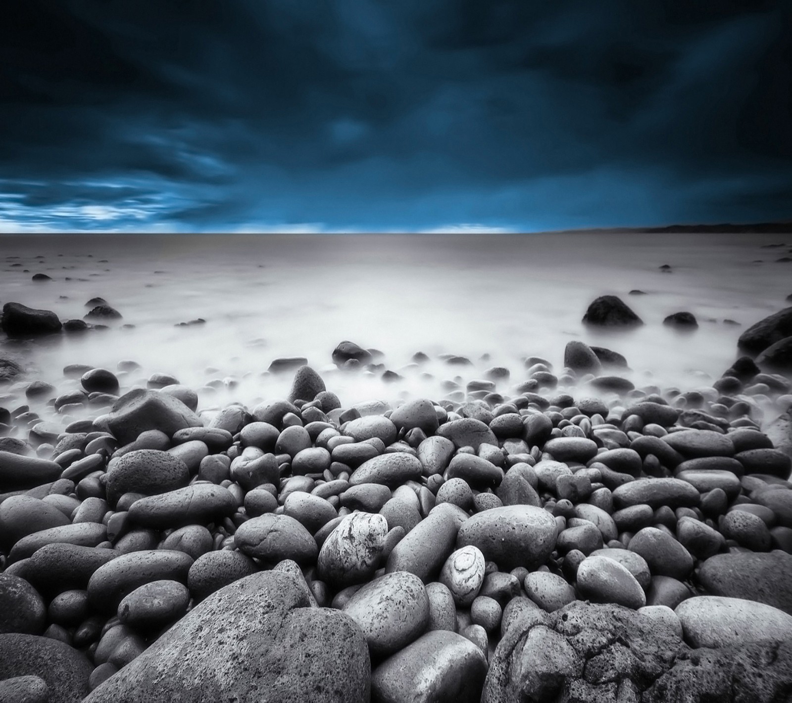 Lade strand, wolke, fels, stein, sturm Hintergrund herunter