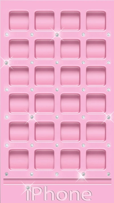 Pink Diamond-Studded iPhone Design on Shelf