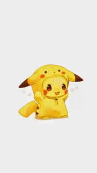 Скачать обои милый, pikachu