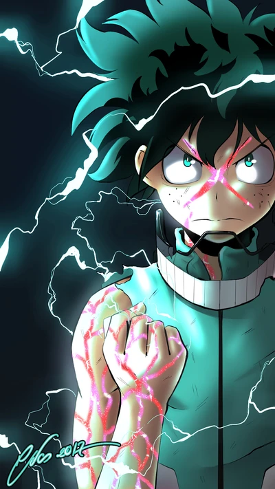 Deku Déchaîné : Un Symbole de Détermination et de Pouvoir