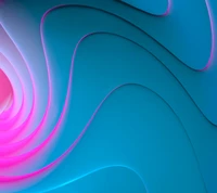 Vibrant Blue and Pink Swirl Design for Huawei Glory V9