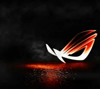 asus, огонь, логотип, логотипы, rog