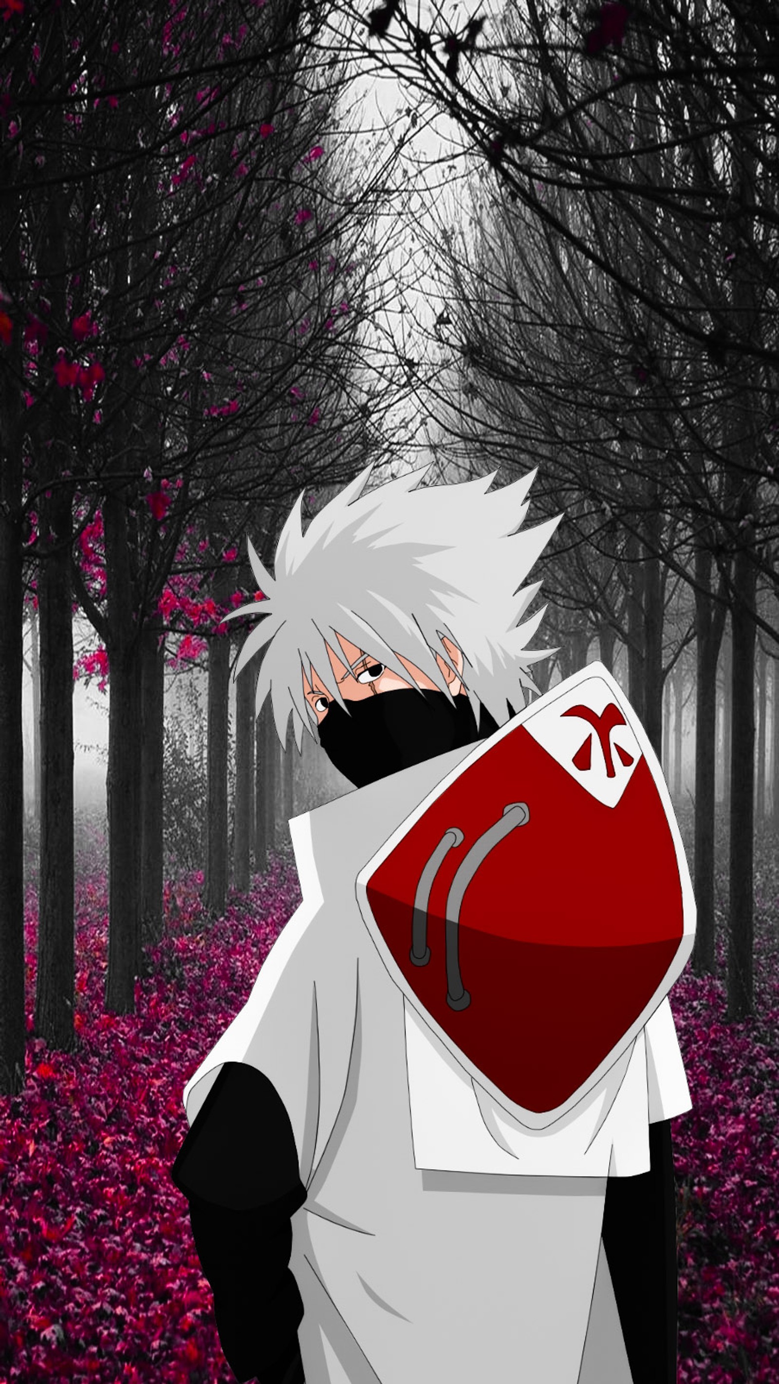 Скачать обои аниме, anime, лес, хокаге, hokage