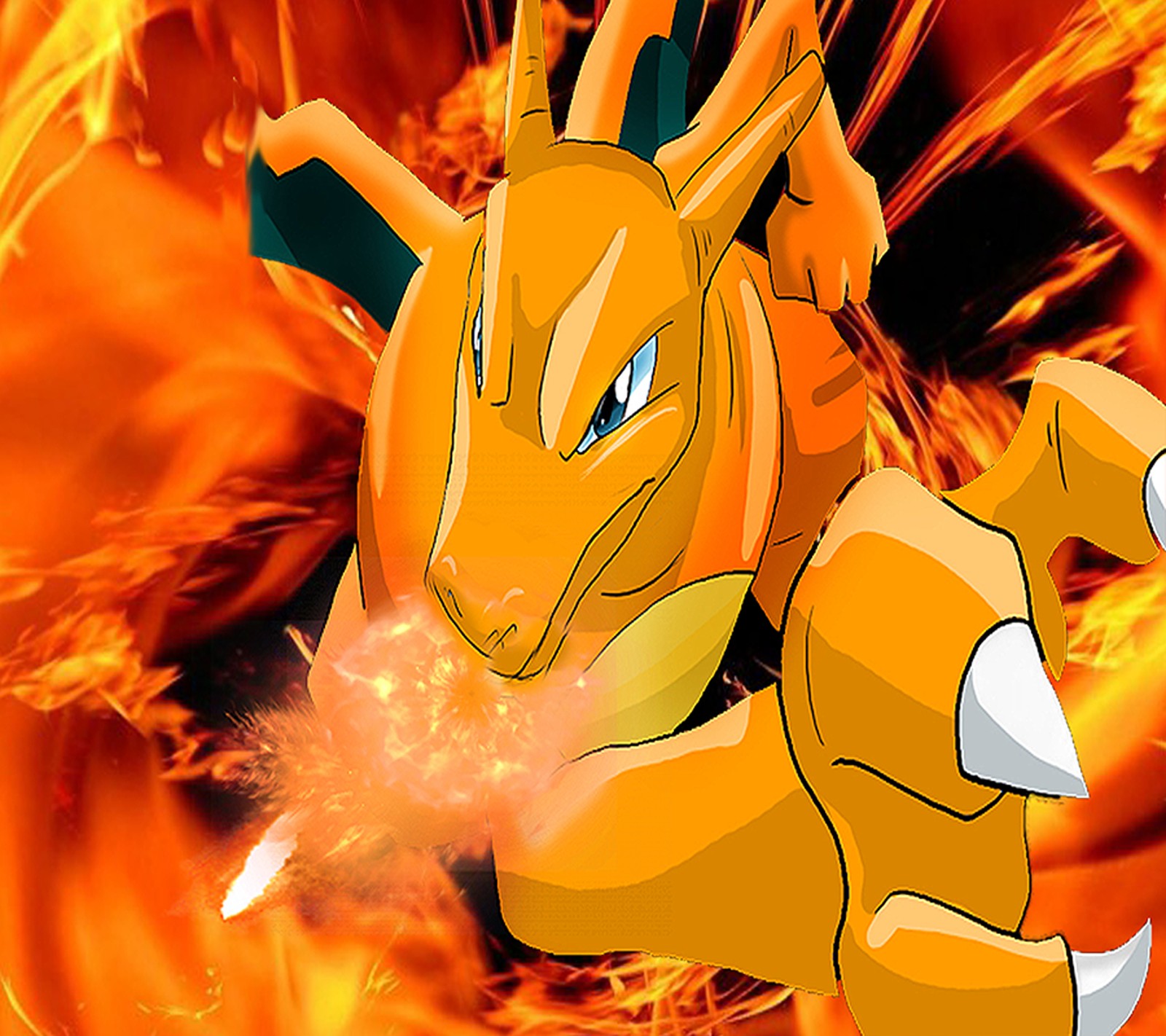 Pokémon tapeten - pokémon tapeten - pokémon tapeten (glurak, drache, feuer, flammen, pokémon)