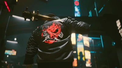 samurai jacke, cyberpunk 2077, spiele, 4k hintergrund