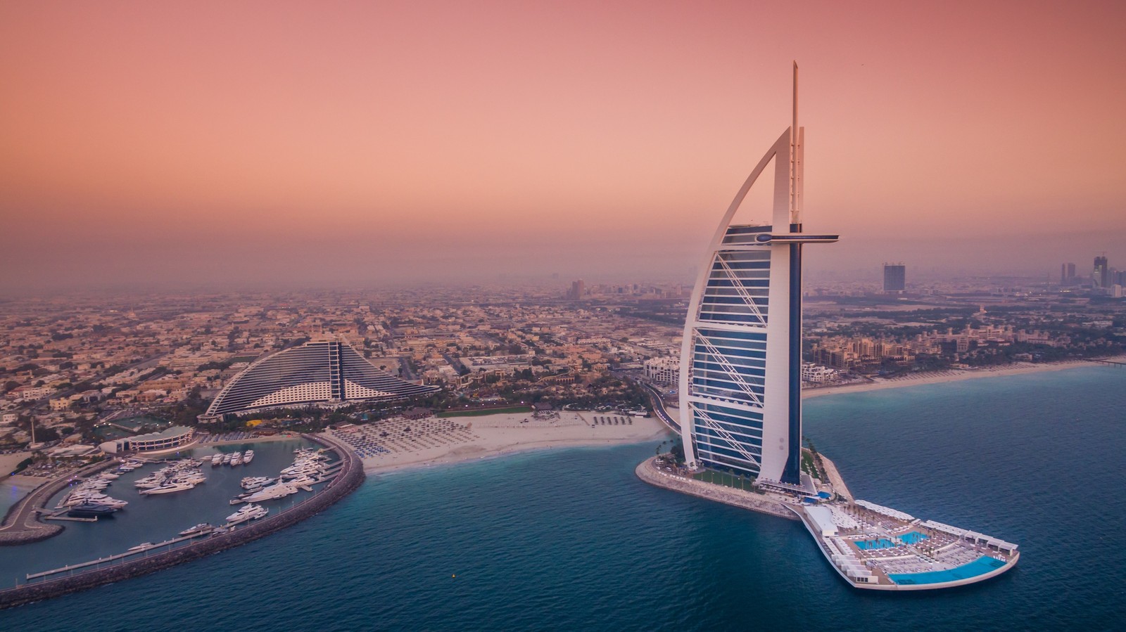 Скачать обои бурдж аль араб, burj al arab, джумейра, jumeirah, курорт