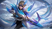 kimmy, frost wing, dragon tamer, mobile legends, bang bang wallpaper