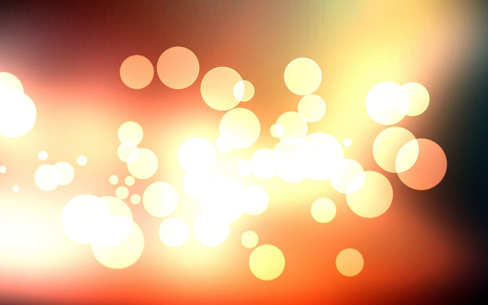 Imagem borrada de um fundo desfocado com círculos de luz (laranja, bokeh, amarelo, luz, luz solar)