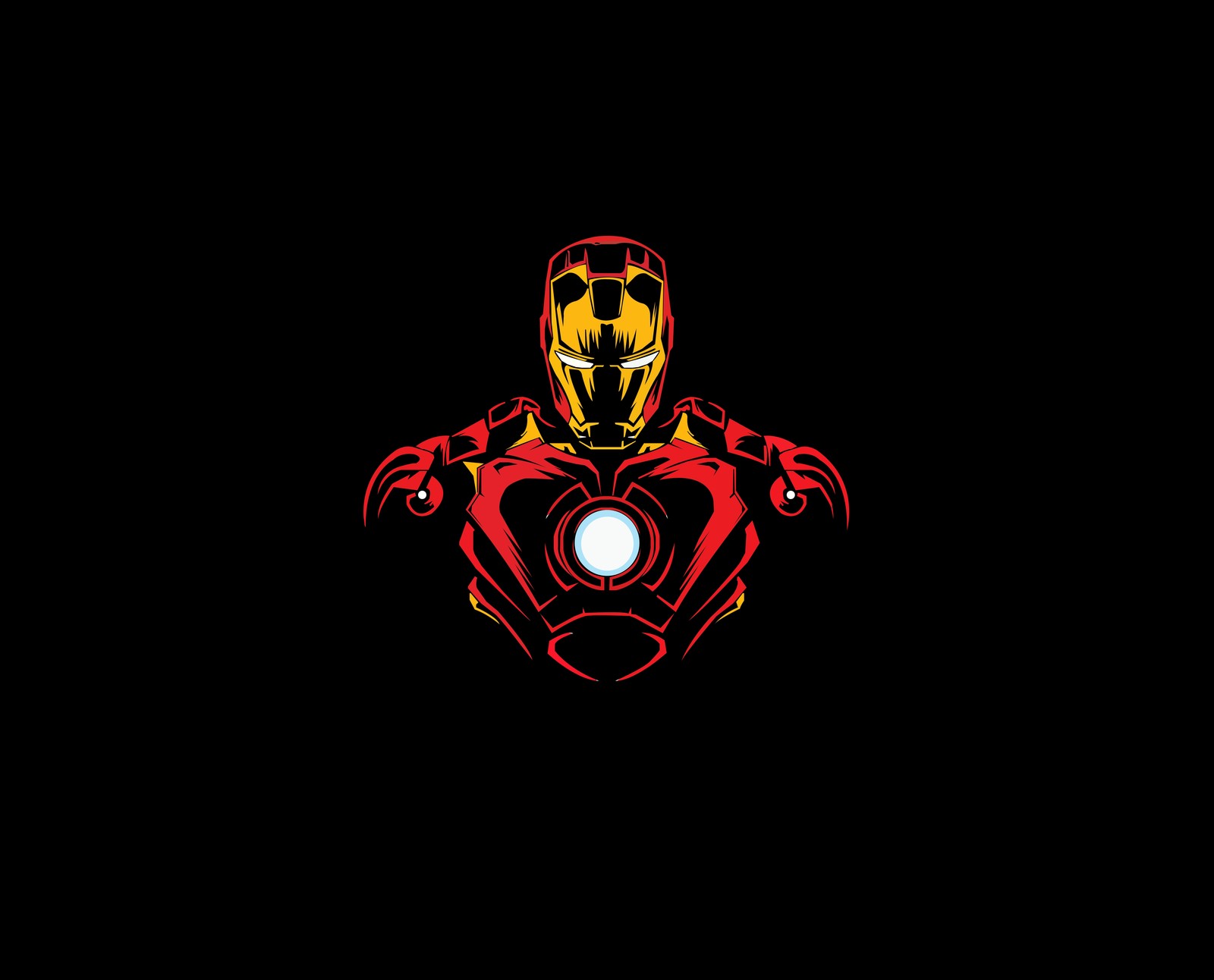 iron man, amoled, marvel superheroes, minimal art, black background wallpaper