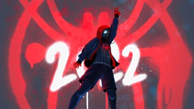 Miles Morales celebra en 'Spider-Man: A Través del Spider-Verse (Parte Uno)' - 2022