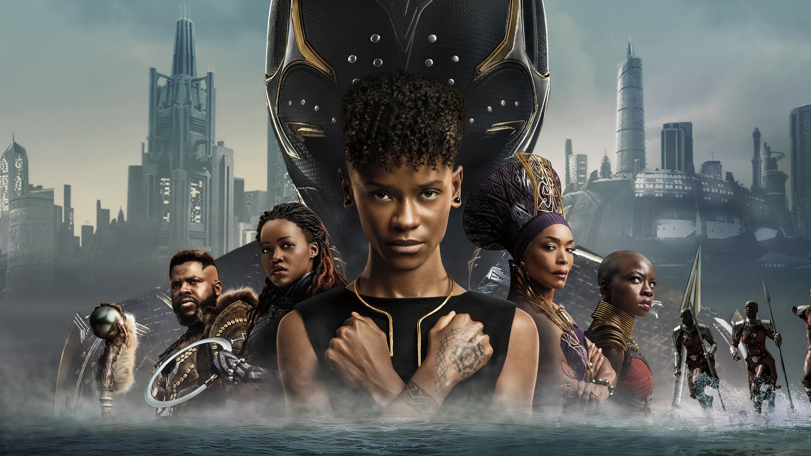 Descargar fondo de pantalla shuri, letitia wright, pantera negra wakanda forever, black panther wakanda forever, película