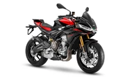 2025 Aprilia Tuono 660: Design elegante em fundo branco