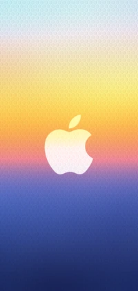 Horizon ensoleillé avec le logo Apple