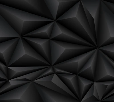 Design polygonal noir abstrait moderne en 3D